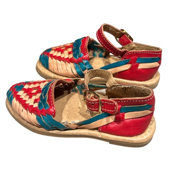 Kids Mexican Huaraches Leather Sandals - Picture 4 of 10